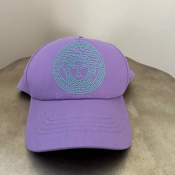 Versace NEW logo cotton baseball cap adjustable Embroidered Canvas Baseball Cap | VERSACE US main image 3